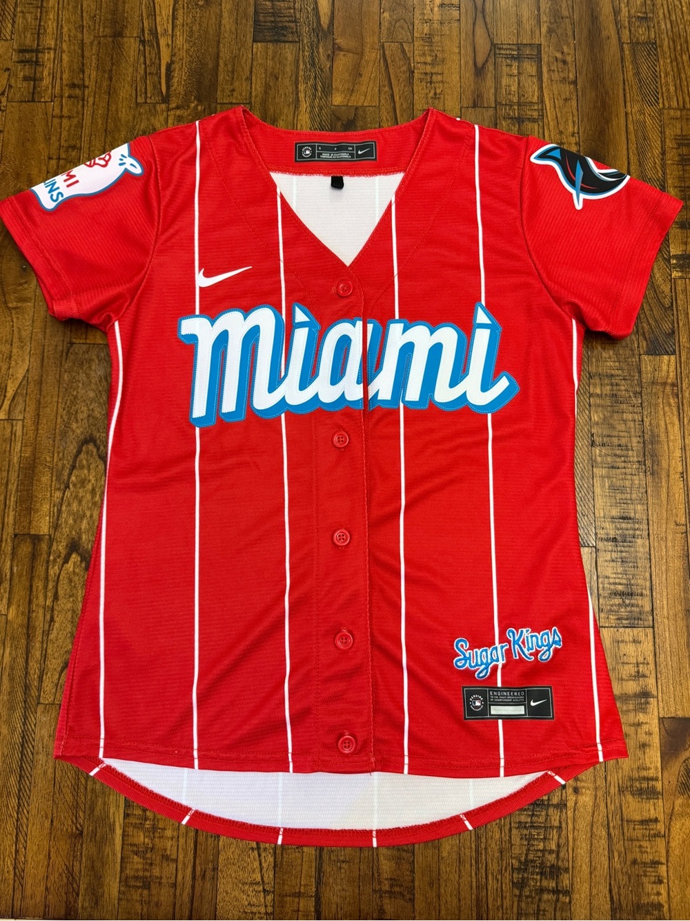 Nike City Connections Miami Marlins Sugar Kings Baseball Jersey Size Small